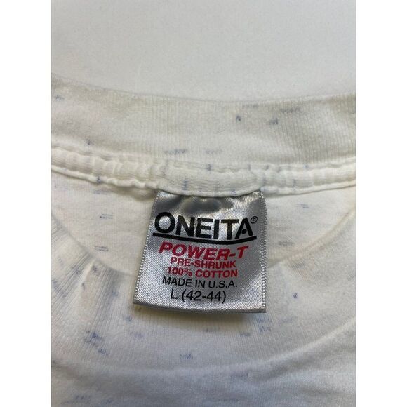 VINTAGE Alaska Legend Of The Sea T-shirt Women Large Whales 90s Single Stitch - Picture 7 of 8